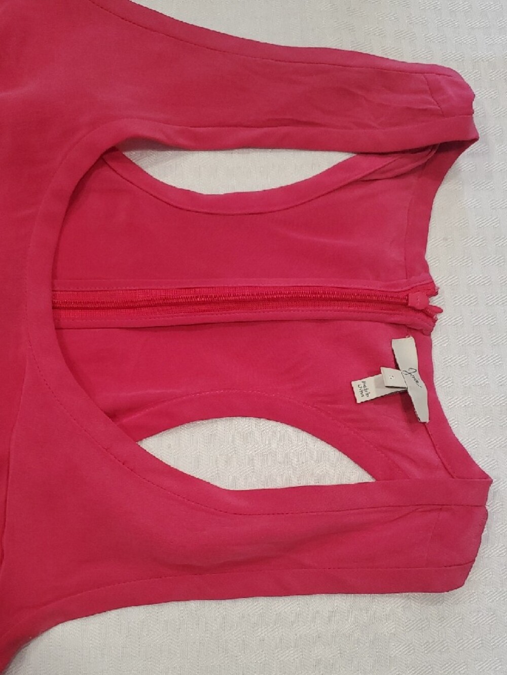 Joie 100% Silk Sleeveless Hot Pink Drawstring Romper - Picture 7 of 14